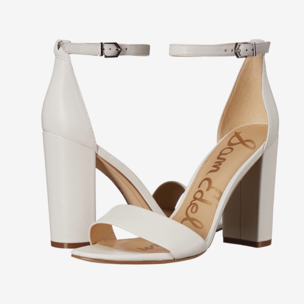 Sam Edelman Yaro Block Heel Sandal White